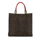 Fendi Leopard Print Canvas Tote (SHG-KYQBn0)