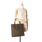 Fendi Leopard Print Canvas Tote (SHG-dcrZfo)