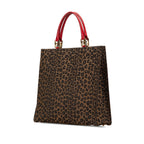 Fendi Leopard Print Canvas Tote (SHG-dcrZfo)