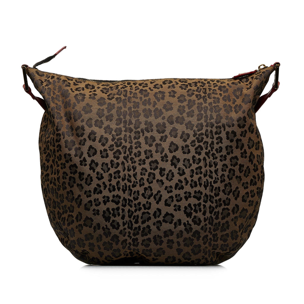 Fendi Leopard Print Hobo (SHG-xuVedU)