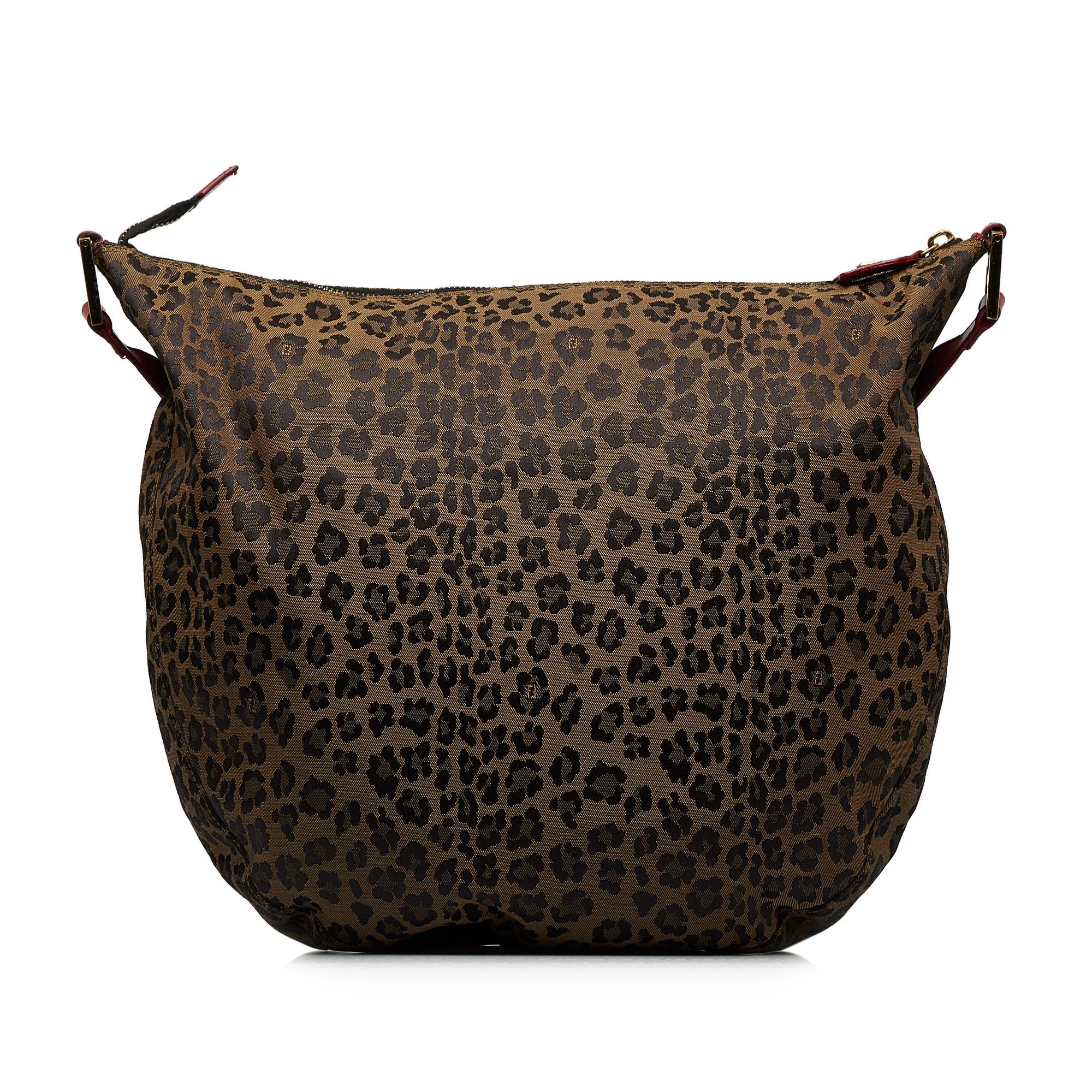 Fendi Leopard Print Hobo (SHG-xuVedU)