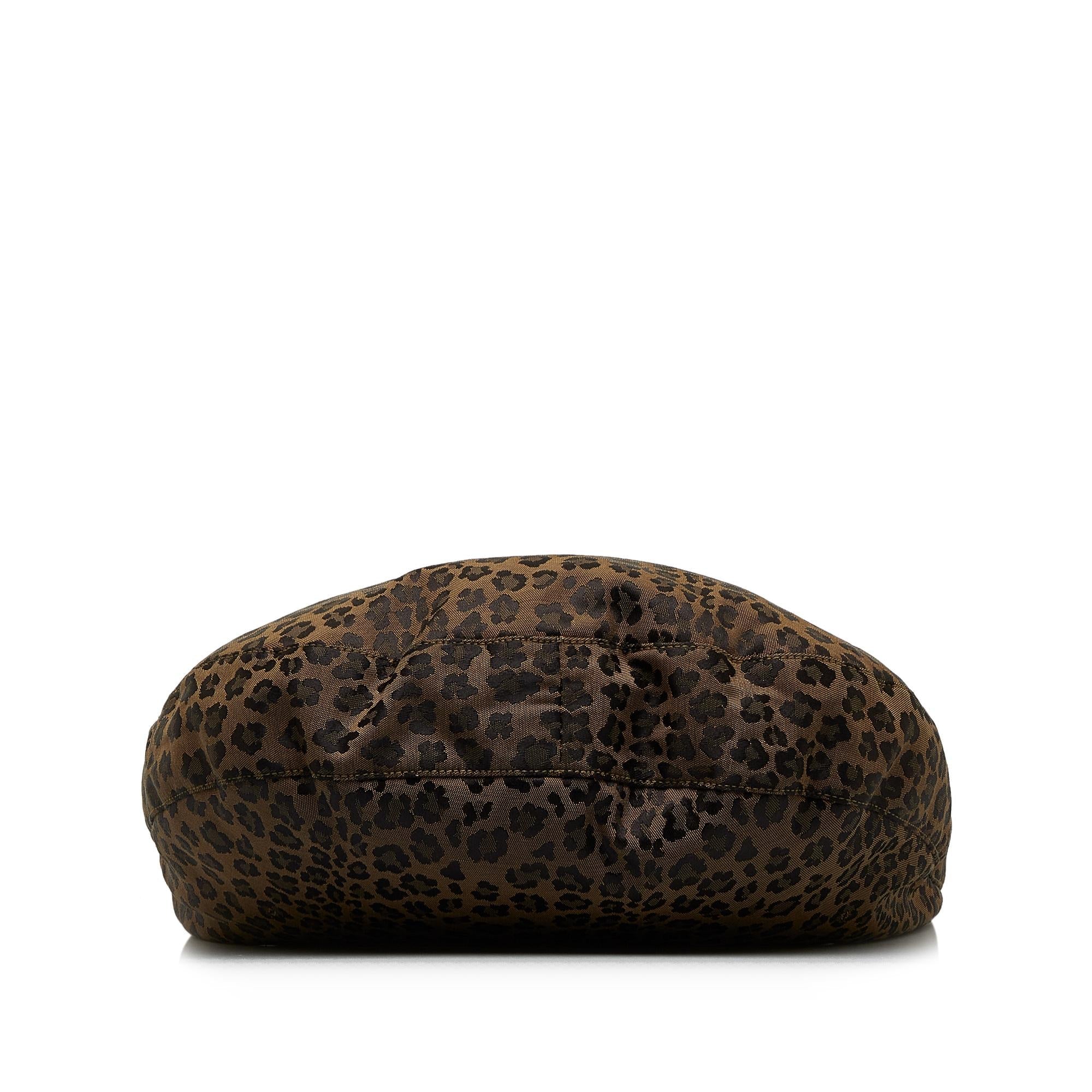 Fendi Leopard Print Hobo (SHG-xuVedU)