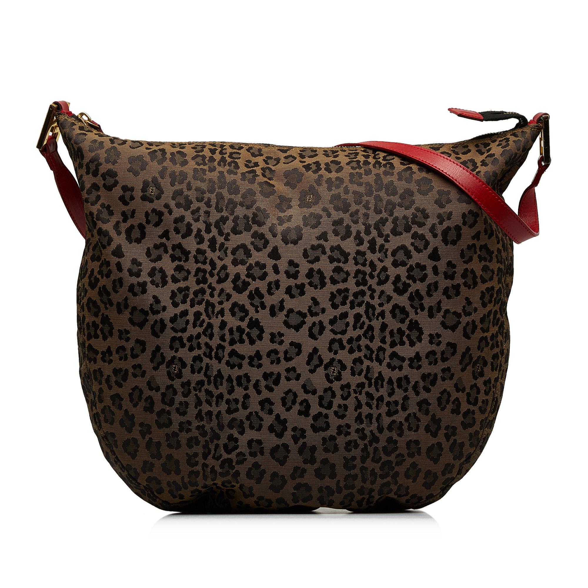 Fendi Leopard Print Hobo (SHG-xuVedU)