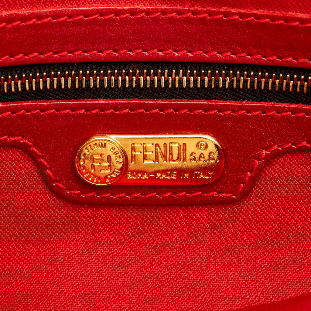 Fendi Leopard Print Nylon Satchel (SHG-37306)