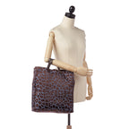 Fendi Leopard Print Nylon Tote Bag (SHG-31059)
