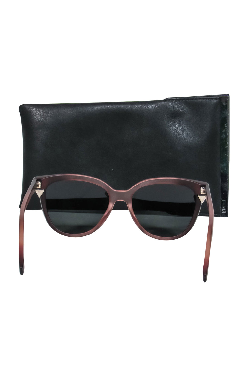 Fendi - Light Pink & Black Ombre Wayfarer Sunglasses