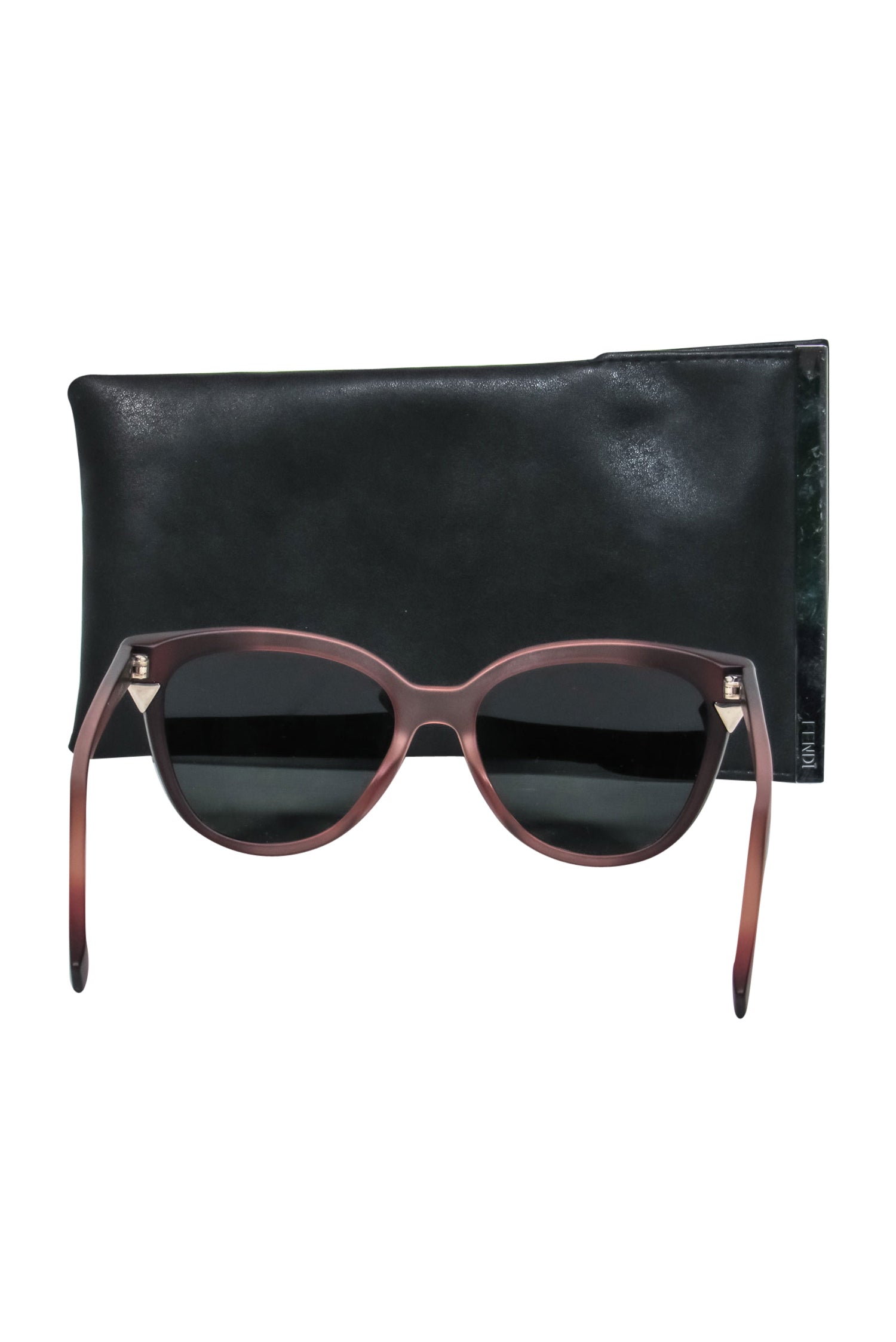 Fendi - Light Pink & Black Ombre Wayfarer Sunglasses