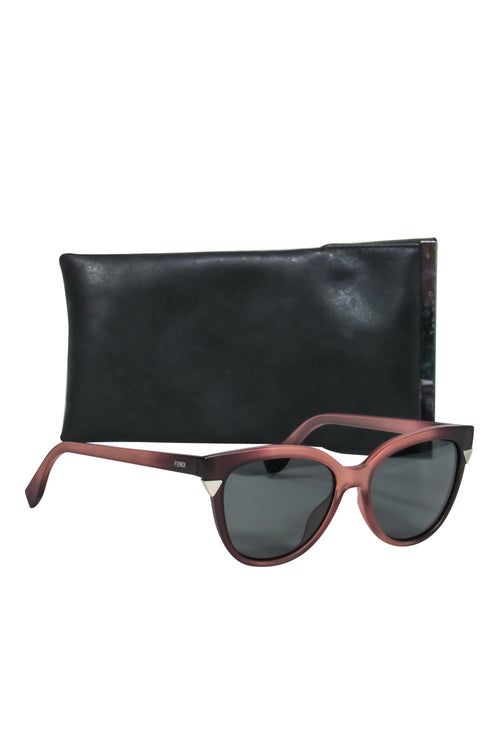 Fendi - Light Pink & Black Ombre Wayfarer Sunglasses