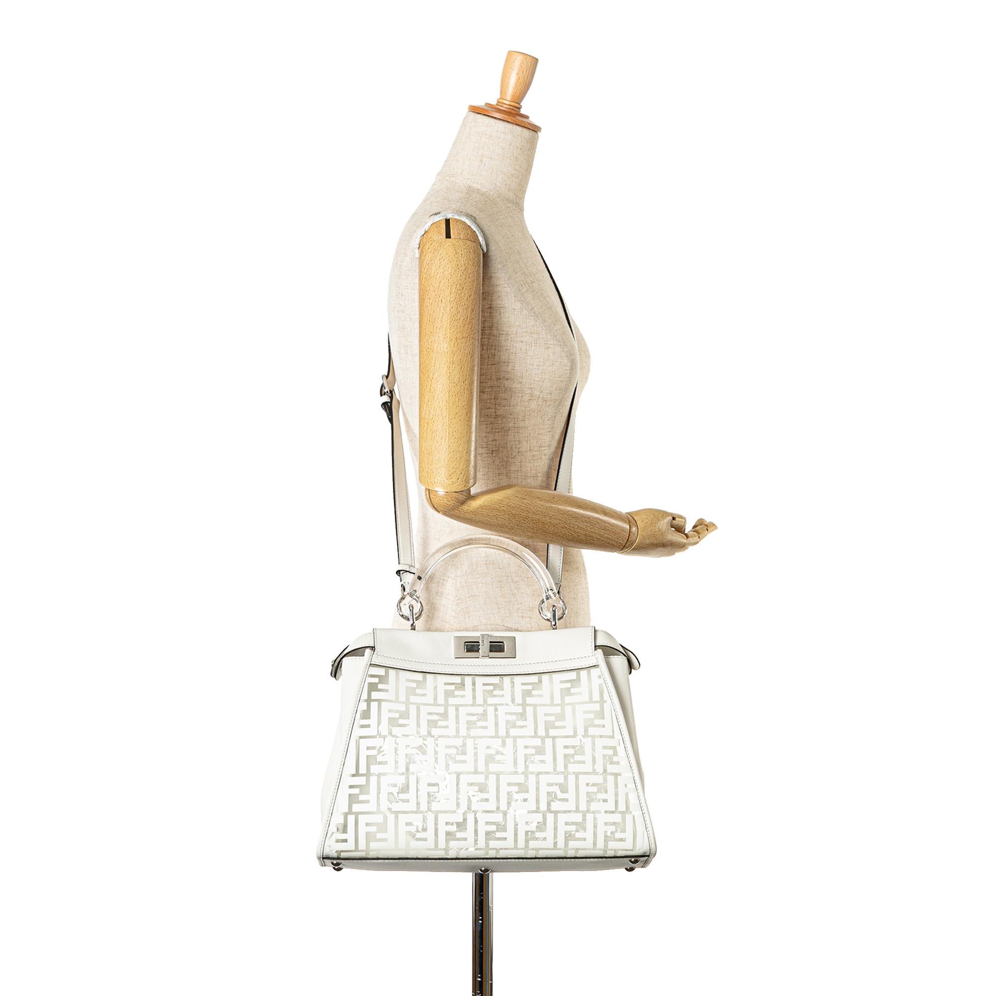 Fendi Limited Edition Medium PVC Peekaboo Satchel (SHG-IBp3e8)