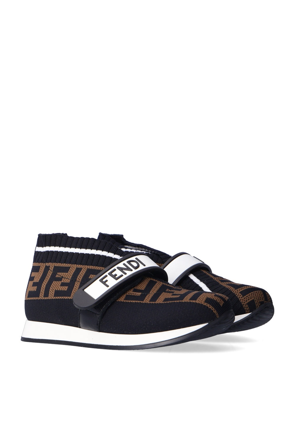 Fendi Kids Love Low-Top Pull-On Sneakers