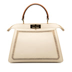 Fendi Medium Canvas Peekaboo ISeeU Satchel (SHG-45WVDg)