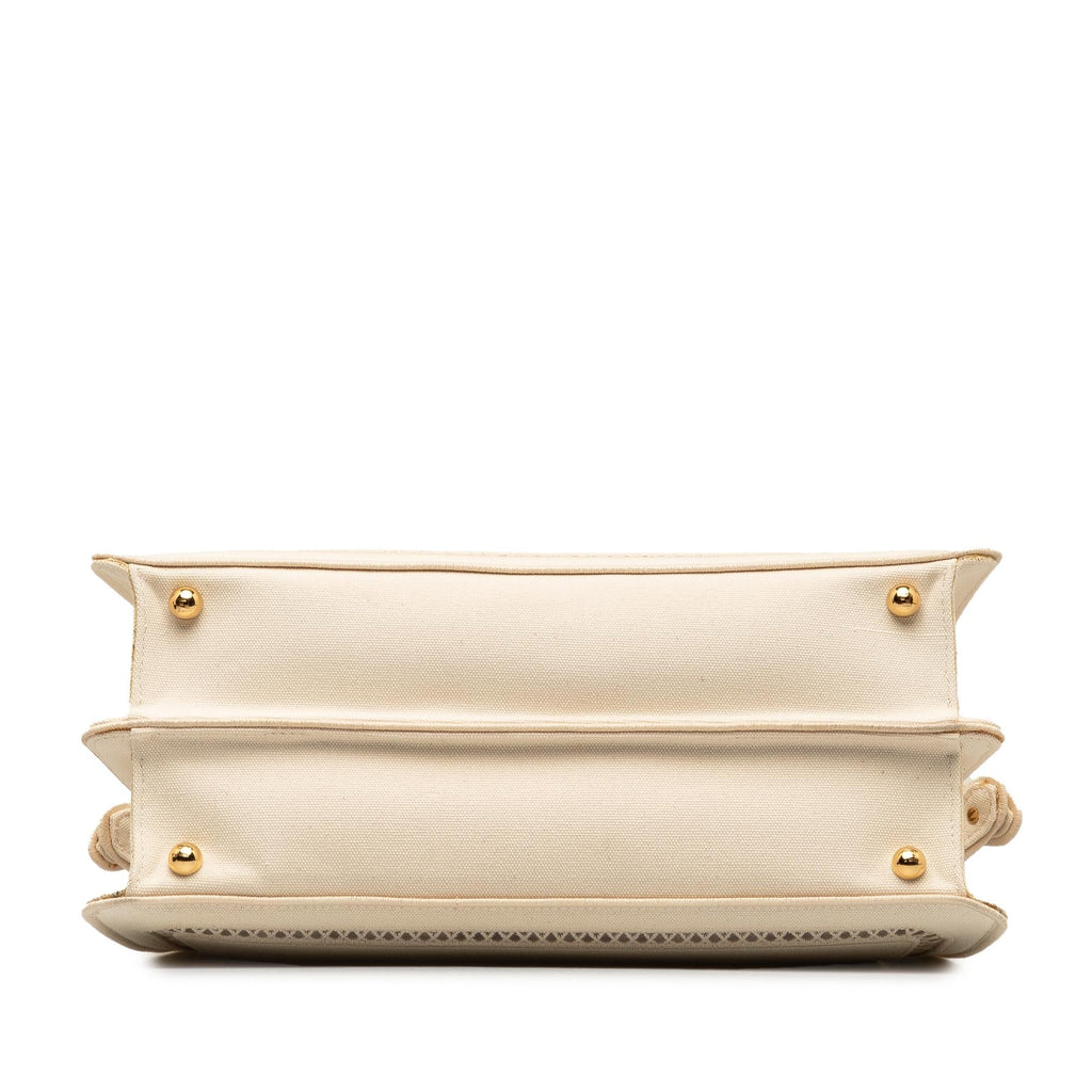 Fendi Medium Canvas Peekaboo ISeeU Satchel (SHG-45WVDg)