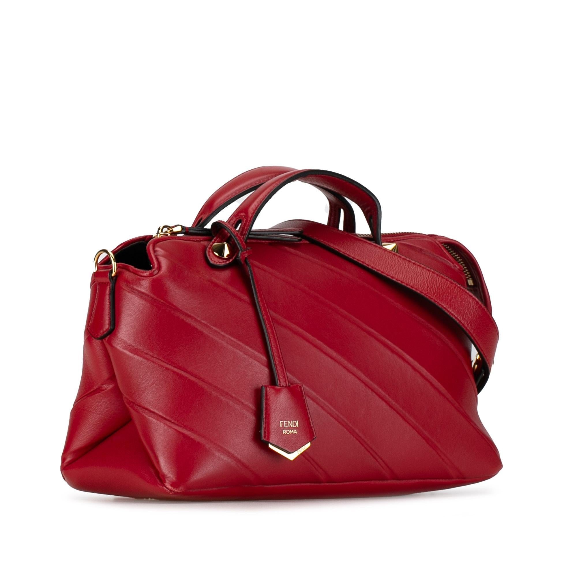 Fendi Medium Diagonal Embossed Leather By The Way (SHG-qvHDEF)