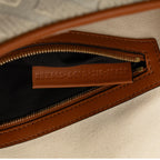 Fendi Medium Embossed Canvas FF Baguette (SHG-K9Z8RL)