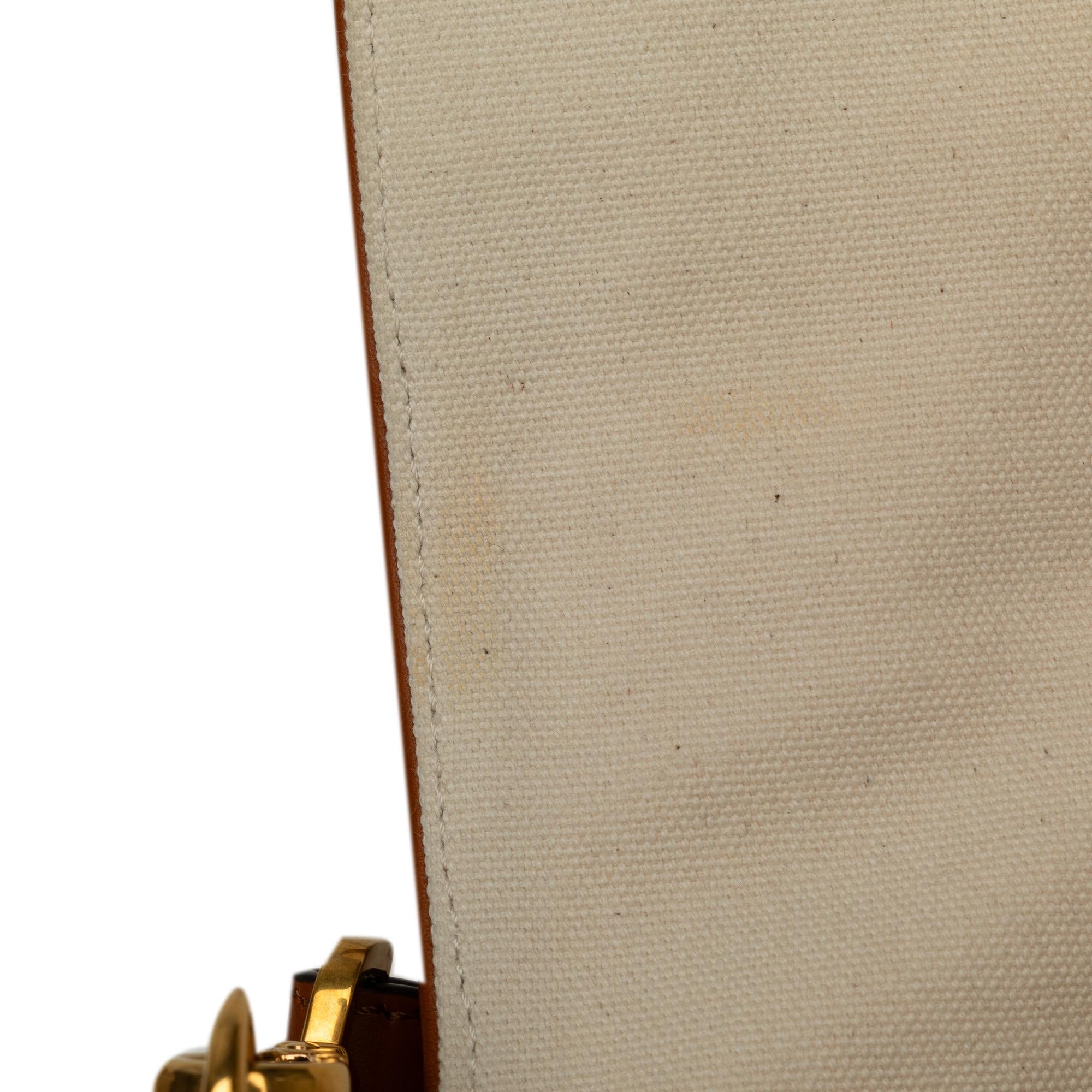 Fendi Medium Embossed Canvas FF Baguette (SHG-K9Z8RL)
