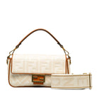 Fendi Medium Embossed Canvas FF Baguette (SHG-K9Z8RL)