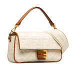 Fendi Medium Embossed Canvas FF Baguette (SHG-K9Z8RL)