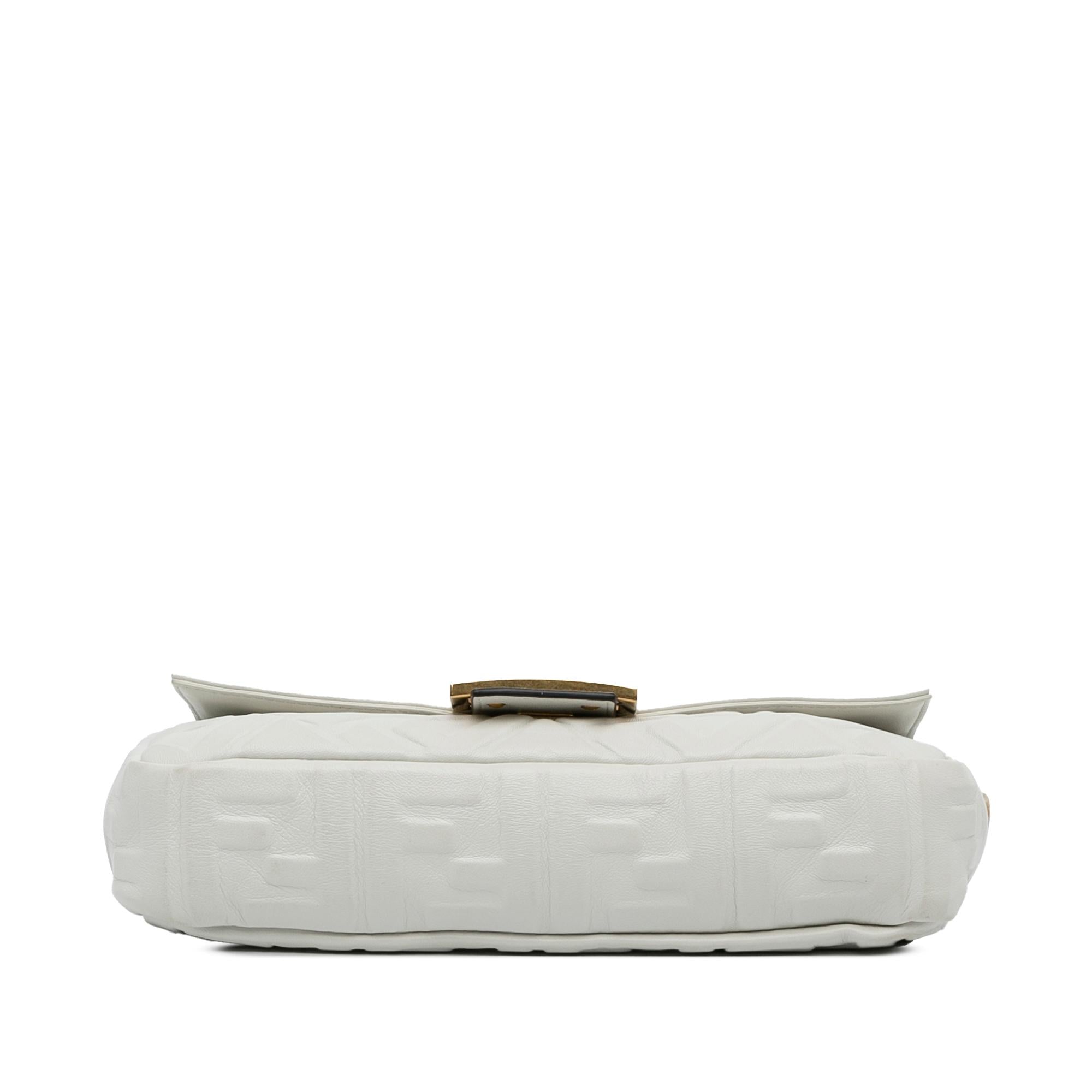 Fendi Medium Embossed FF Baguette (SHG-DinKAf)