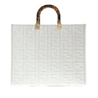 Fendi Medium Embossed Zucca Sunshine Shopper Tote (SHG-0aaqba)