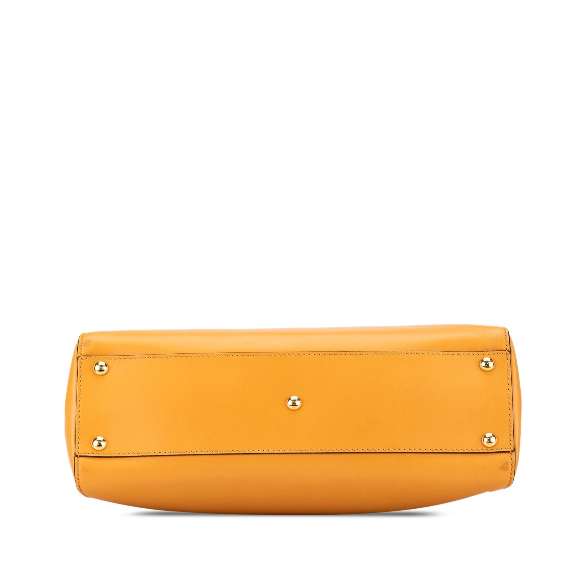 Fendi Medium Leather Peekaboo Satchel