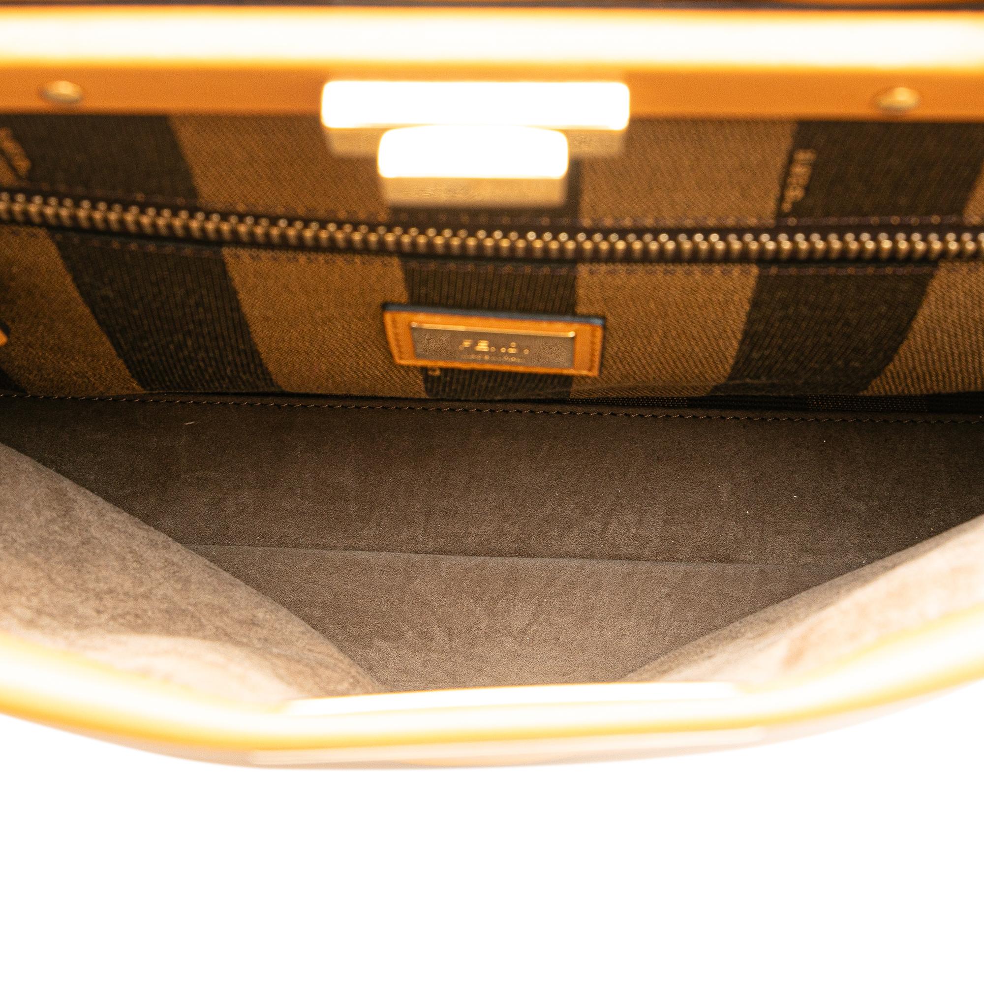 Fendi Medium Leather Peekaboo Satchel