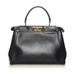 Fendi Medium Peekaboo Leather Satchel (SHG-34345)