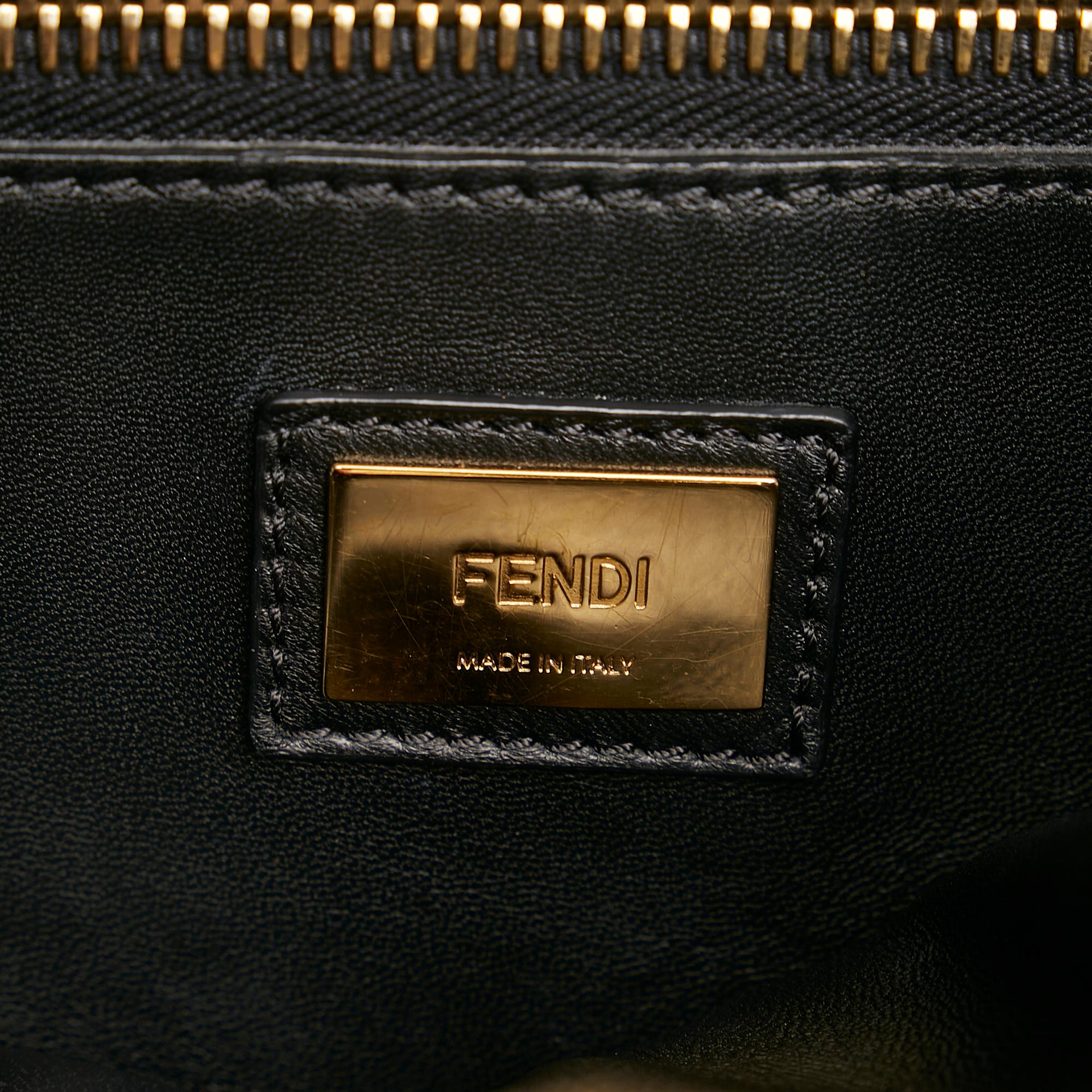 Fendi Medium Peekaboo Leather Satchel (SHG-34345)