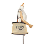 Fendi Medium Raffia Peekaboo X-Tote (SHG-XeawZy)