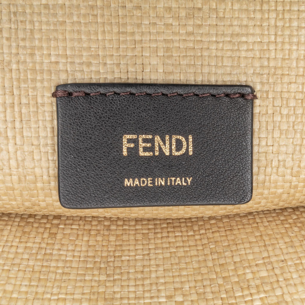 Fendi Medium Sunshine Raffia Tote (SHG-QIwD8F)