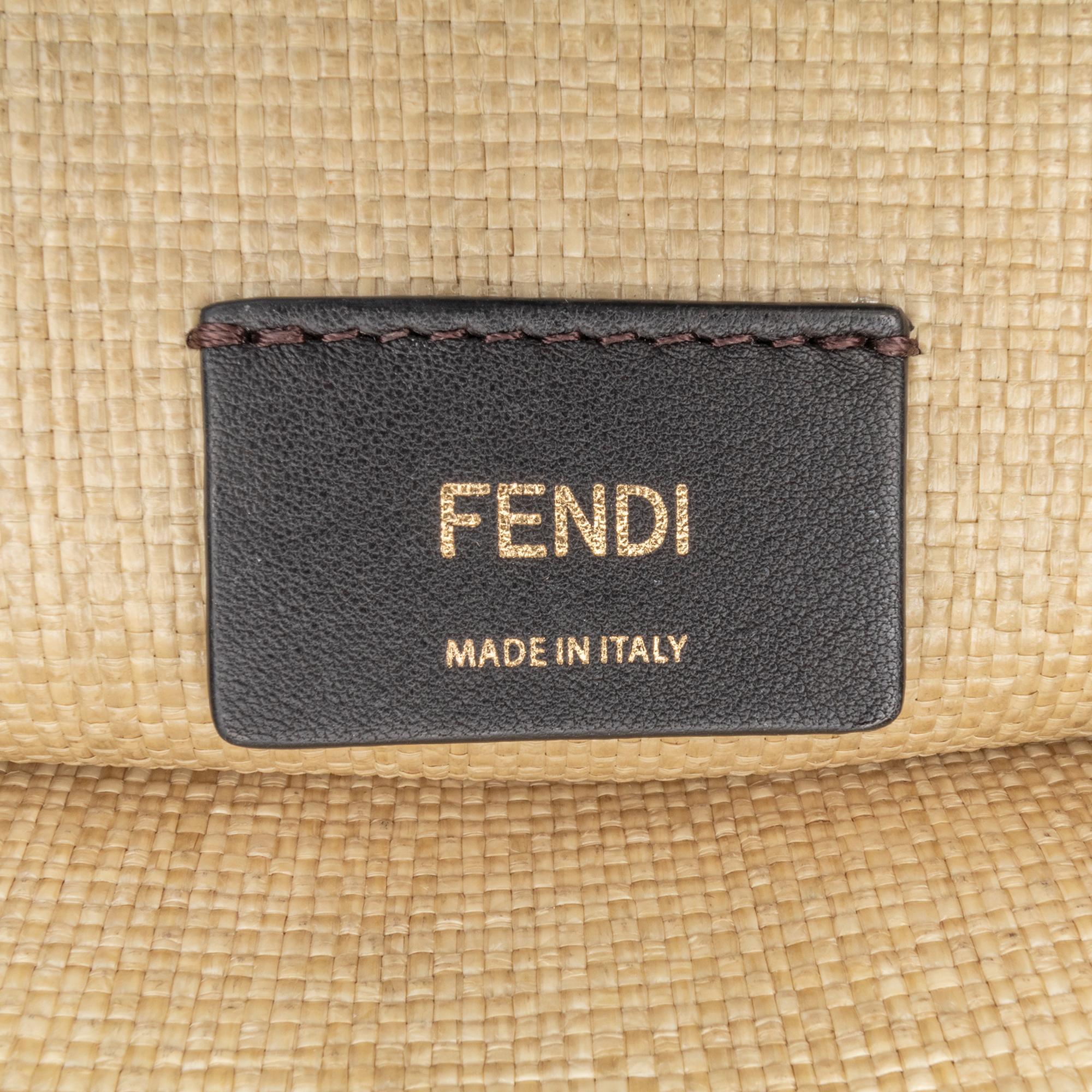 Fendi Medium Sunshine Raffia Tote (SHG-QIwD8F)