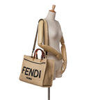 Fendi Medium Sunshine Raffia Tote (SHG-QIwD8F)