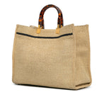 Fendi Medium Sunshine Raffia Tote (SHG-QIwD8F)