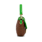 Fendi Medium Woven Leather Baguette Bag (SHG-TagzzS)