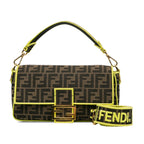 Fendi Medium Zucca Fluo Trim Baguette Satchel (SHG-jS2nD7)