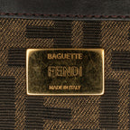Fendi Medium Zucca Fluo Trim Baguette Satchel (SHG-Ufu9VZ)