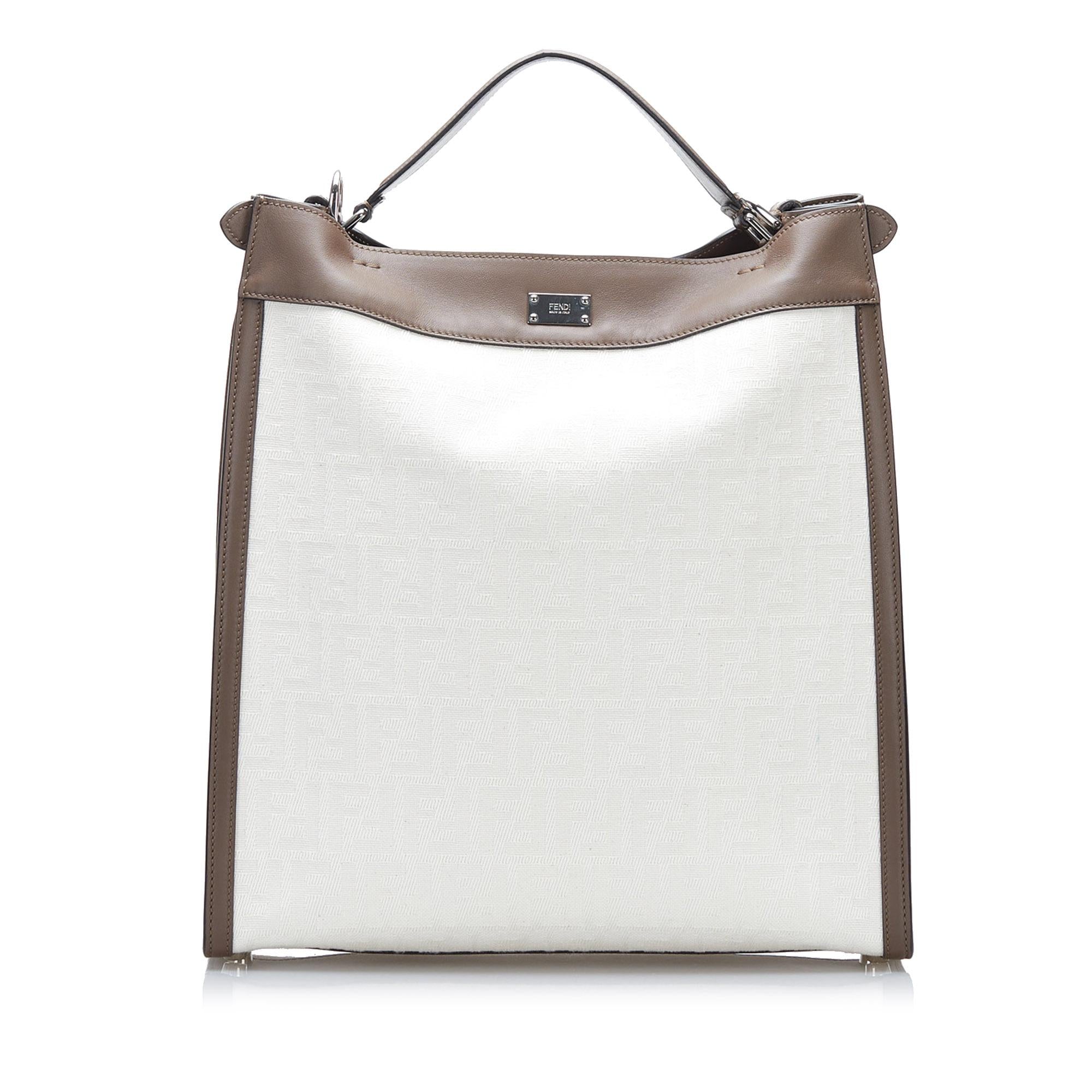 Fendi Medium Zucca Peekaboo X-Lite Satchel (SHG-YFsO03)