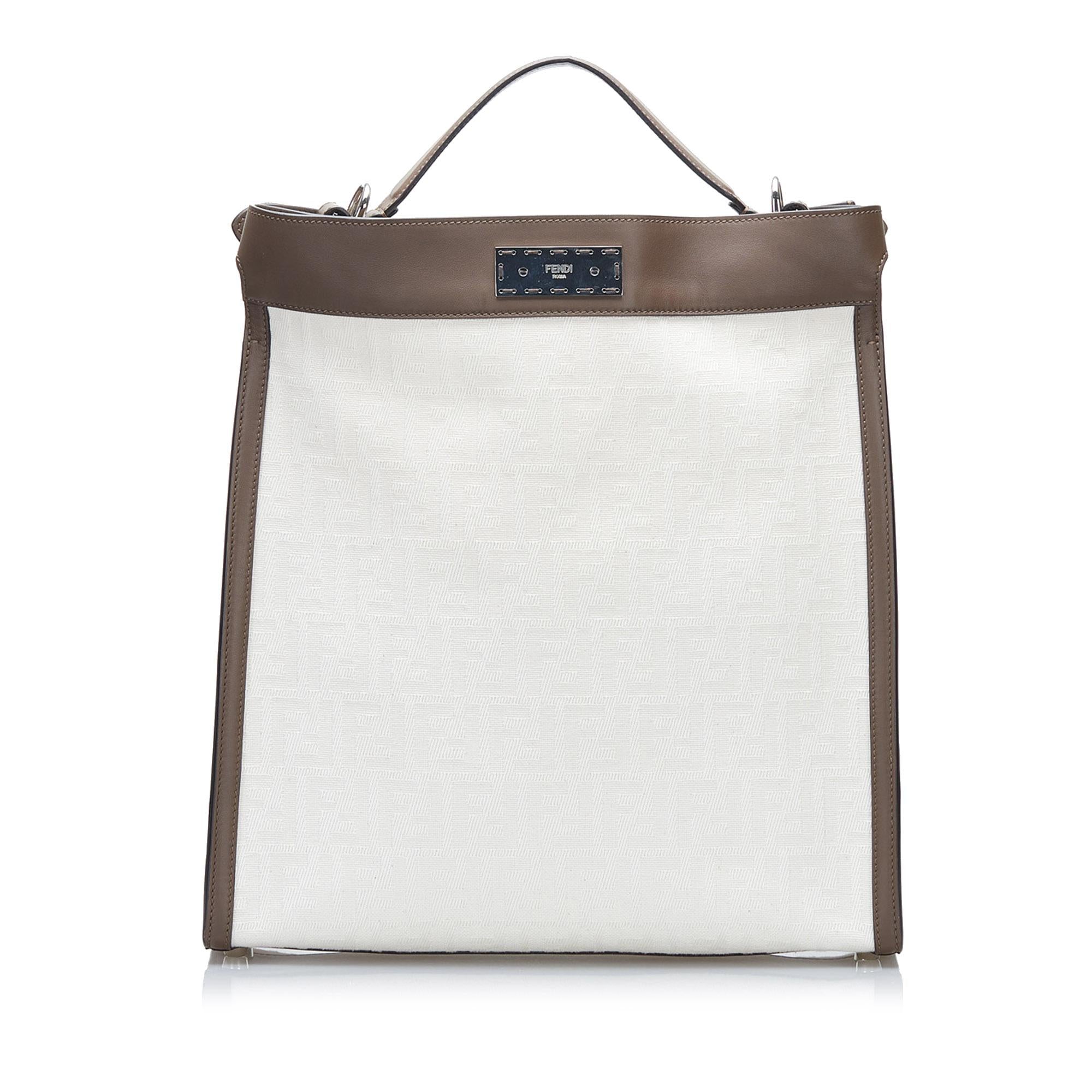 Fendi Medium Zucca Peekaboo X-Lite Satchel (SHG-YFsO03)