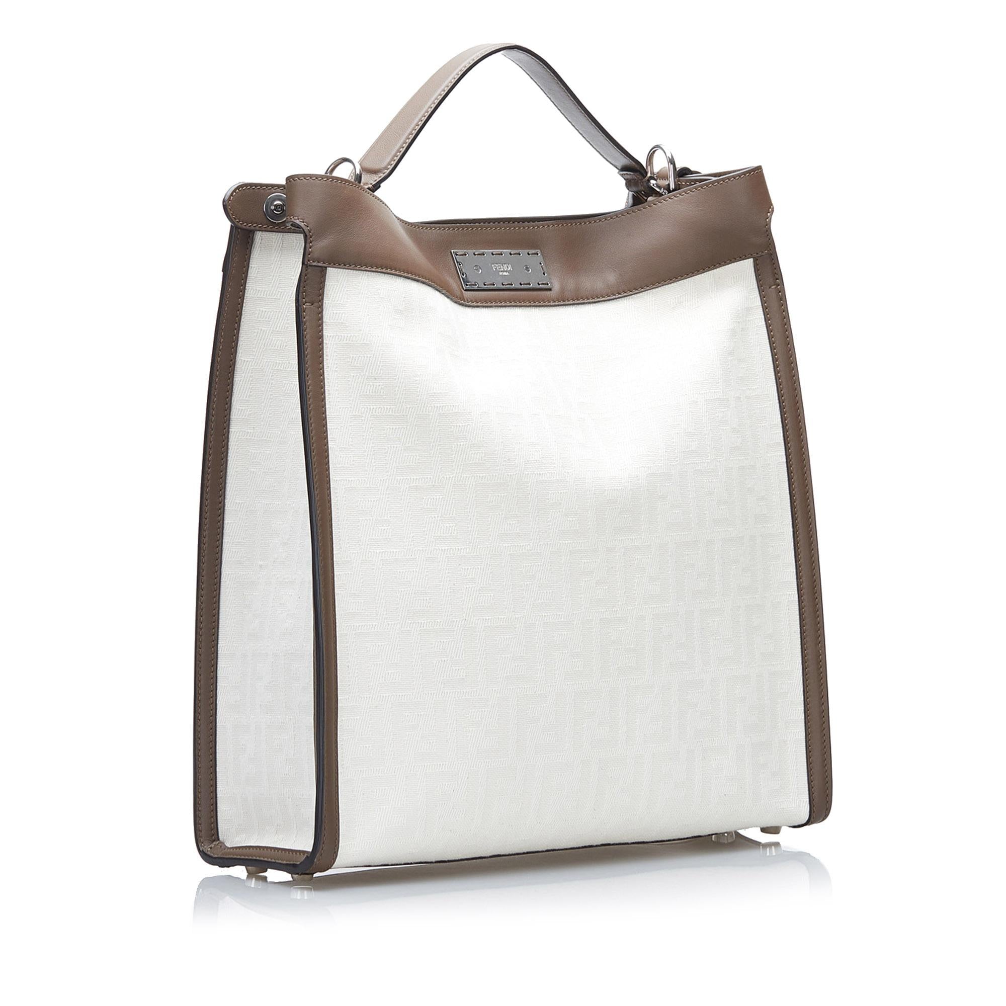 Fendi Medium Zucca Peekaboo X-Lite Satchel (SHG-YFsO03)