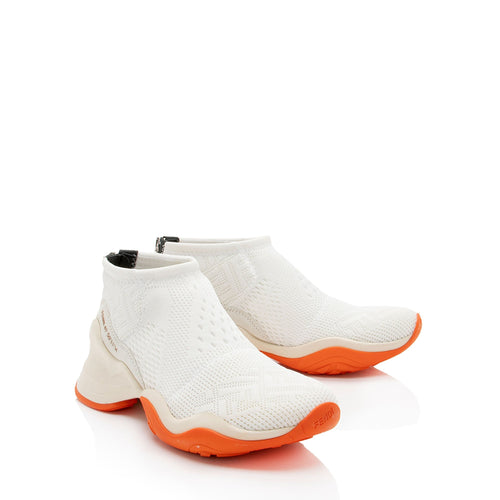 Fendi Mesh Suede FFluid Sneakers - Size 8 / 38