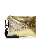 Fendi Metallic FF Tassel Clutch Bag (SHG-TuKBOV)