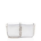 Fendi Metallic Leather Fendigraphy Wallet on Chain (SHF-yqnbzv)