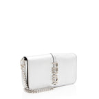 Fendi Metallic Leather Fendigraphy Wallet on Chain (SHF-yqnbzv)