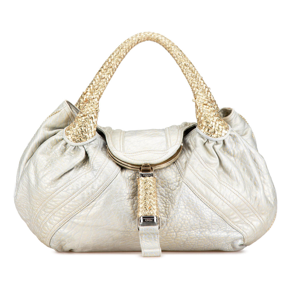 Fendi Metallic Leather Spy Hobo Bag (SHG-eVKHyB)
