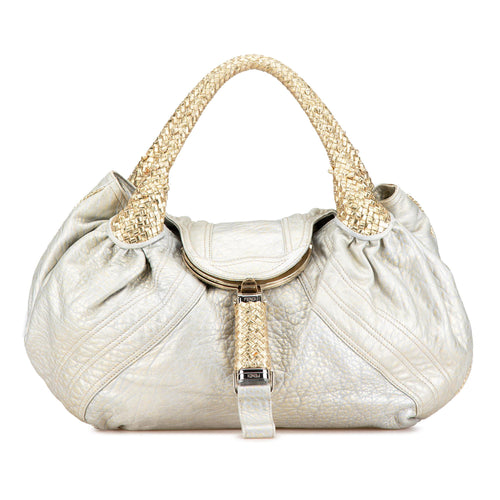 Fendi Metallic Leather Spy Hobo Bag (SHG-eVKHyB)