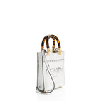Fendi Metallic Leather Sunshine Mini Shopper Tote