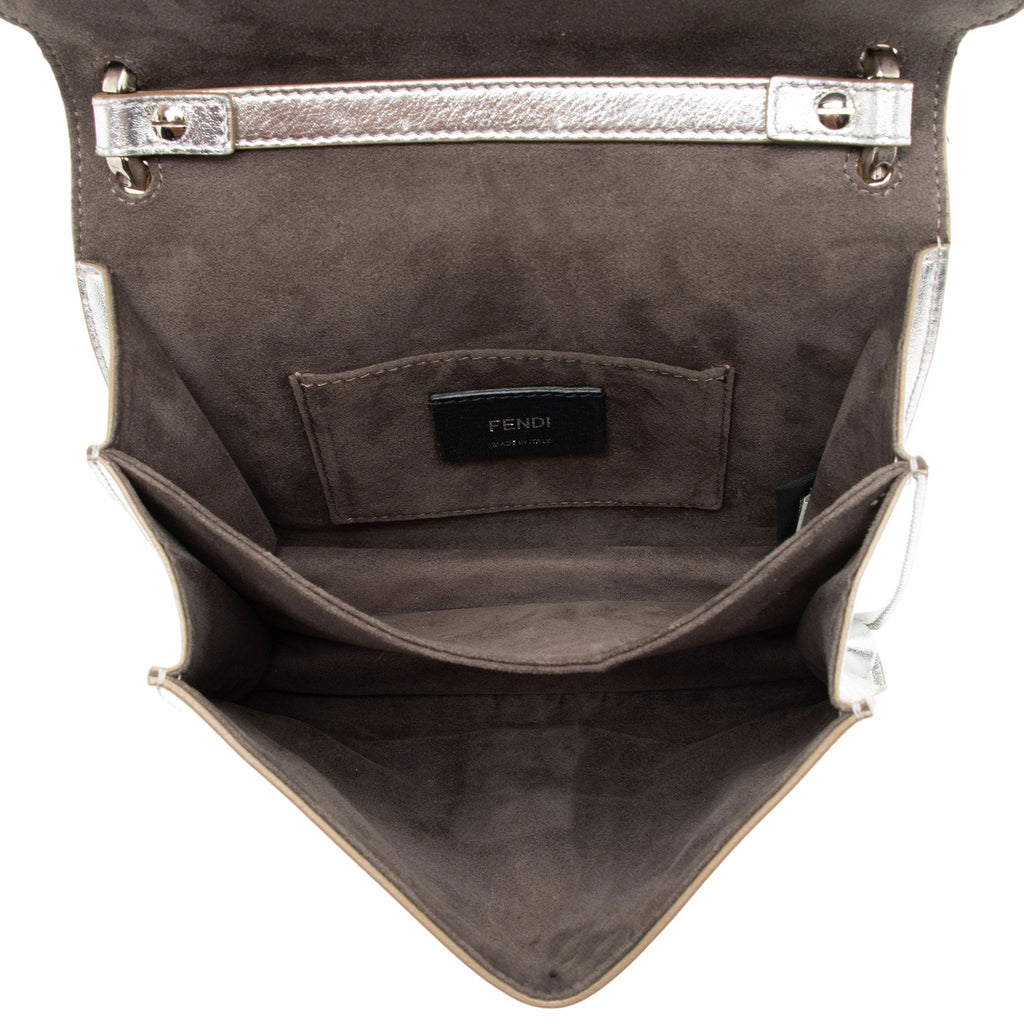 Fendi Metallic Studded Vitello Kan I Small Shoulder Bag (SHF-wfU1M1)