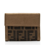 Fendi Metallic Zucca Compact Wallet (SHF-JIlxwg)