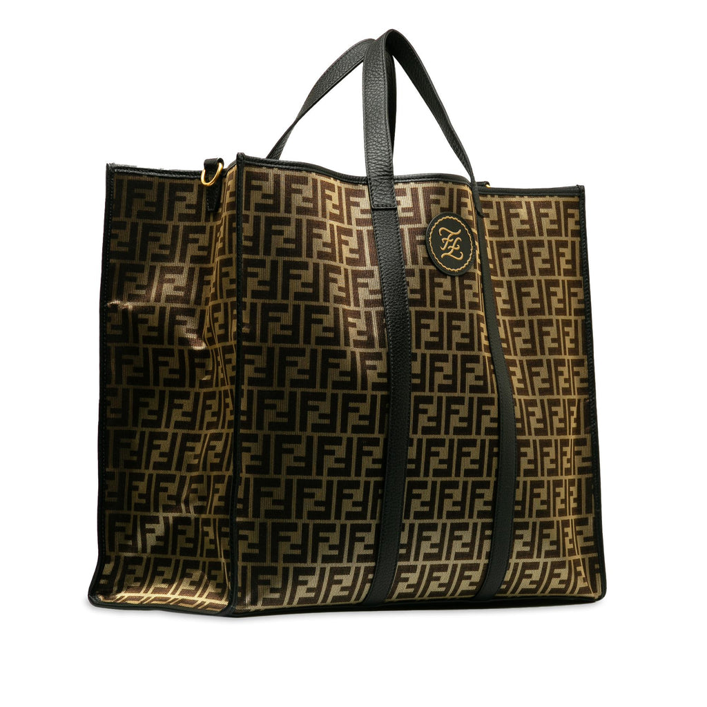 Fendi Metallic Zucca Karligraphy Tote (SHG-mXbml9)
