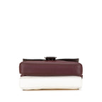 Fendi Micro Bicolor Leather Flowerland Double Baguette Satchel