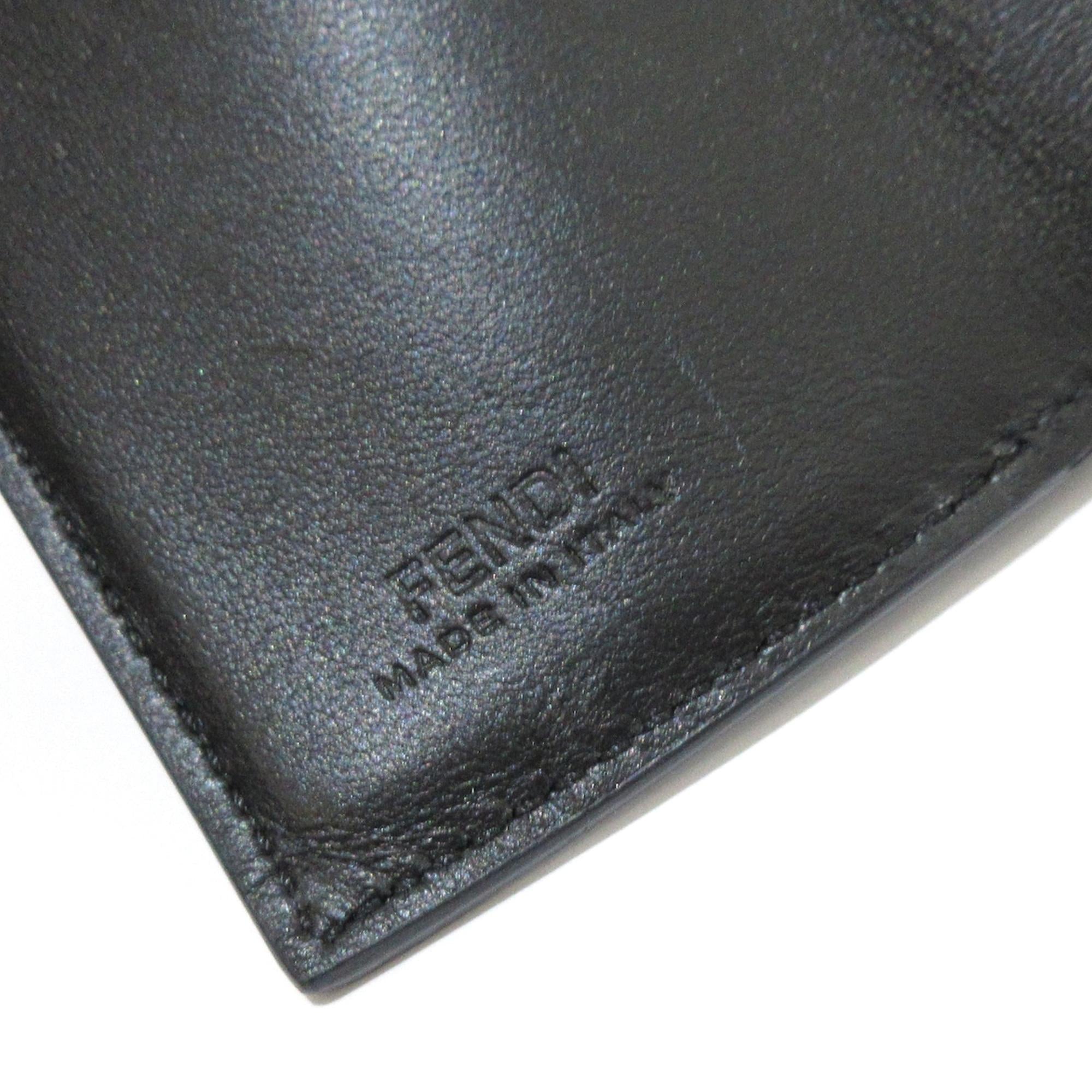 Fendi Micro FF Diagonal Embossed Tri-Fold Wallet (SHG-fgOePS)